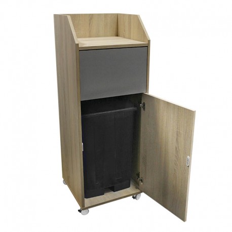 Meuble poubelle de restaurant avec bac