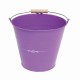 Seau métal violet Tentation Ø17