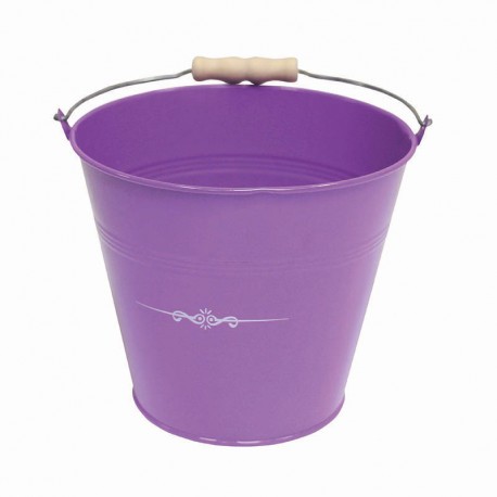 Seau métal violet Tentation Ø17