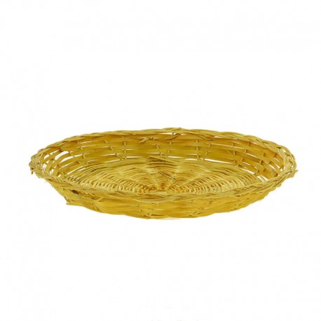 Plateau Bambou rond rosas Ø20