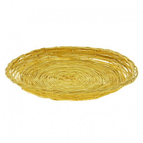 Plateau Bambou rond rosas Ø25