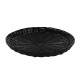 Plateau polypropylène rond noir Plastic Ø30