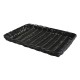 Plateau polypropylène rectangle noir Plastic 32x22