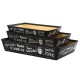 CORBEILLE CARTON VINTAGE NOIR GM