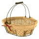 PANIER OVALE METAL TISSU CHARLOTTE MM