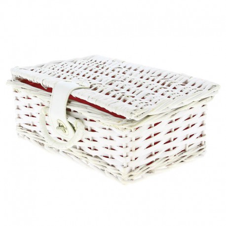 COFFRET RECTANGLE ECLISSE BOIS TISSU RUBY PM