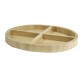 OVALE BOIS 4 CASES 27,5X24,5X2,5