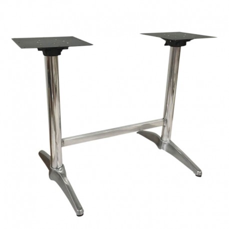 Piètement double rabattable aluminium Calvi miroir