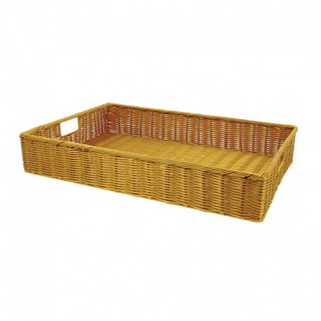 Corbeille manne polypropylène Carita miel 60x40
