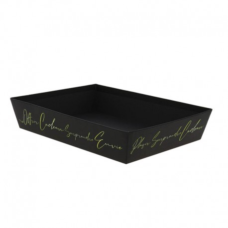 CORBEILLE RECTANGLE CARTON SIGNATURE GM 36X27X7