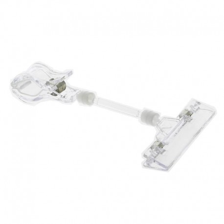 Porte étiquette plastique transparent 8x16