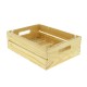 Cagette bois avec fond plastique rectangle pm