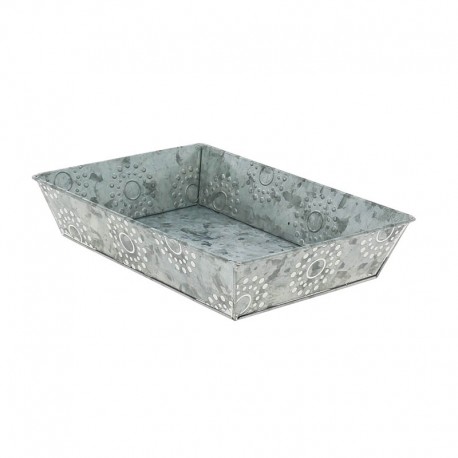 CORBEILLE ZINC GALAXIE RECTANGLE PM 28X20X5.5