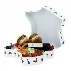 CORBEILLE CARTON HEXAGONE  JEU DE 2