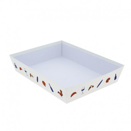 CORBEILLE CARTON HEXAGONE RECTANGLE GM
