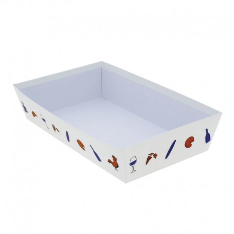 CORBEILLE CARTON HEXAGONE RECTANGLE MM