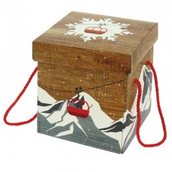 Boite carrée pliante Chalet 18x18