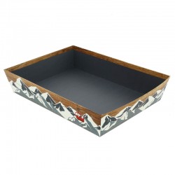 CORBEILLE CARTON CHALET RECTANGLE GM