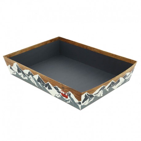 CORBEILLE CARTON CHALET RECTANGLE GM