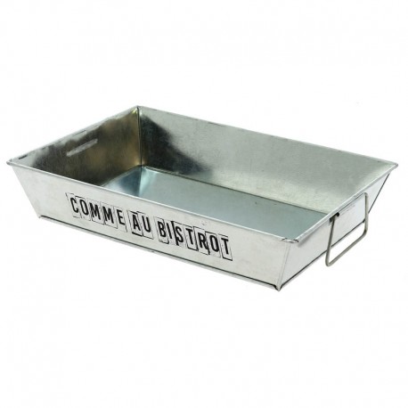 PLATEAU RECTANGLE MÉTALLIC