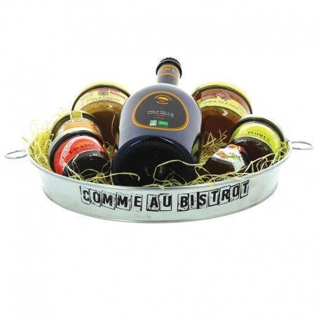 PLATEAU ROND MÉTALLIC