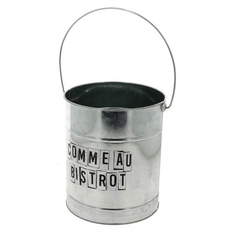 SEAU ROND MÉTALLIC