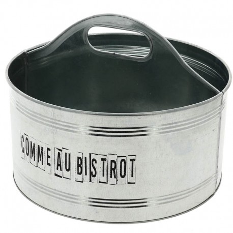 SEAU ROND MÉTALLIC