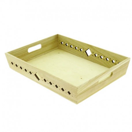 CORBEILLE RECTANGLE LASER