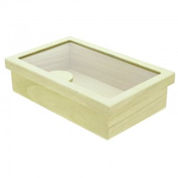 Boite rectangle plexi Bosco 32x20