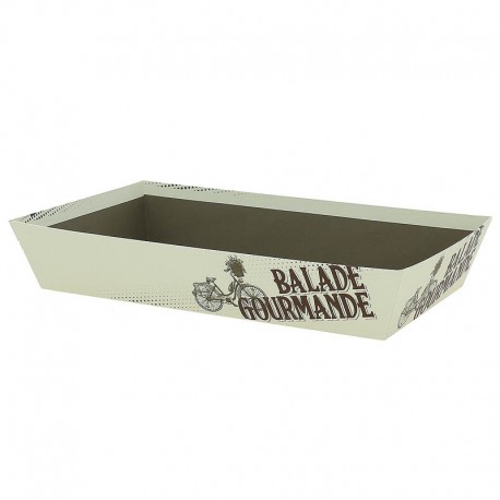CORBEILLE CARTON RECTANGLE BALADE GOURMANDE 33X20X6CM