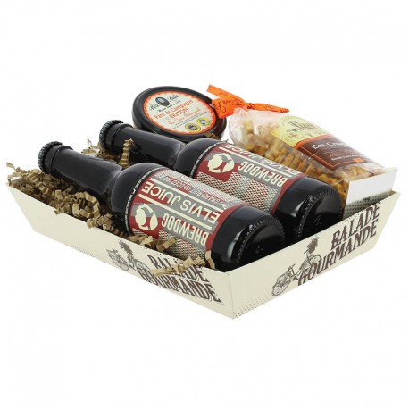 CORBEILLE CARTON RECTANGLE BALADE GOURMANDE 26X20X5CM