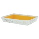 CORBEILLE CARTON RECTANGLE NOEL BLANC 26X20X5CM