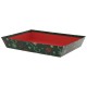 CORBEILLE CARTON RECTANGLE NOEL VERT 36X27X6CM