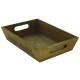 CORBEILLE BOIS TEINTE RECTANGLE INSTANT GOURMAND 28X20X6CM