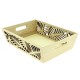 CORBEILLE BOIS RECTANGLE JUNGLE 35X25X9CM