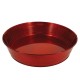 CORBEILLE RONDE METAL ROUGE ZINKA Ø35X8CM