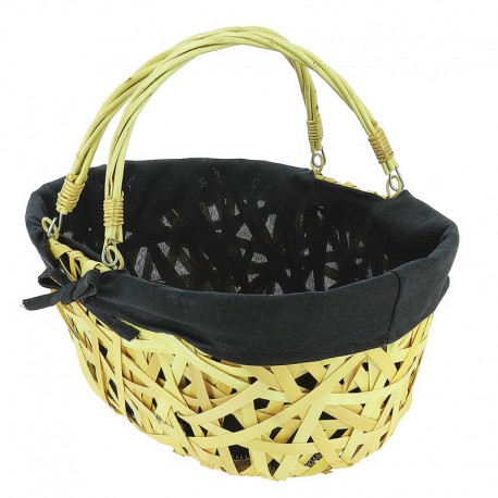 TROTTEUR OVALE BOIS DOUBLE ECLISSI 36X25X15CM