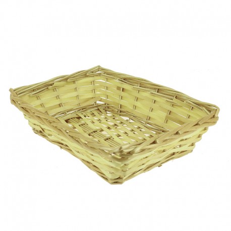 CORBEILLE RECTANGLE OSIER PADANG 35X25X9CM