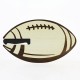 PLANCHE BOIS OVALE DECOR RUGBY