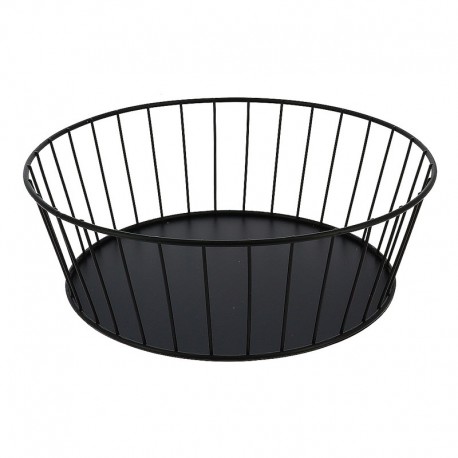 CORBEILLE METAL RONDE AJOUREE STEELY Ø30X10CM