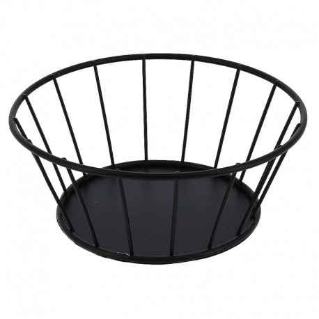 CORBEILLE METAL RONDE AJOUREE STEELY Ø18X7CM