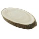 PLANCHE RONDIN OVALE BOIS 22X15CM