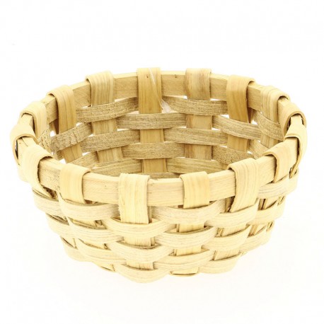 CORBEILLE WOODY RONDE Ø16X7CM