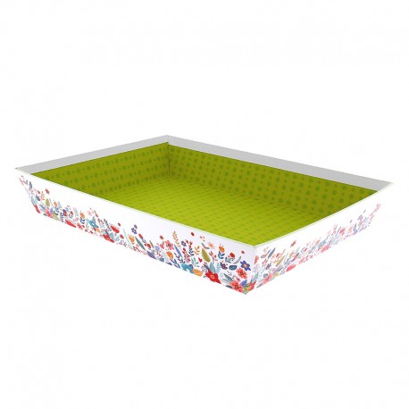 Corbeille carton rectangle Primavera 36x27