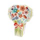 Boite carton forme bouquet Primavera 27x29/9