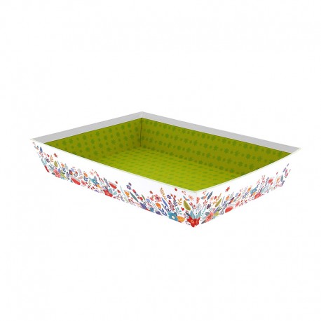 Corbeille carton rectangle Primavera 26x20