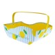 Panier carton anse rabattable Bonheur 36x23