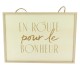 Cadre bois avec corde 35x25