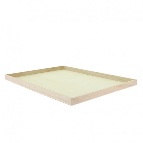 Plateau rectangle bois naturel 40x30