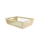 Corbeille rectangle bois et grillage 35x25